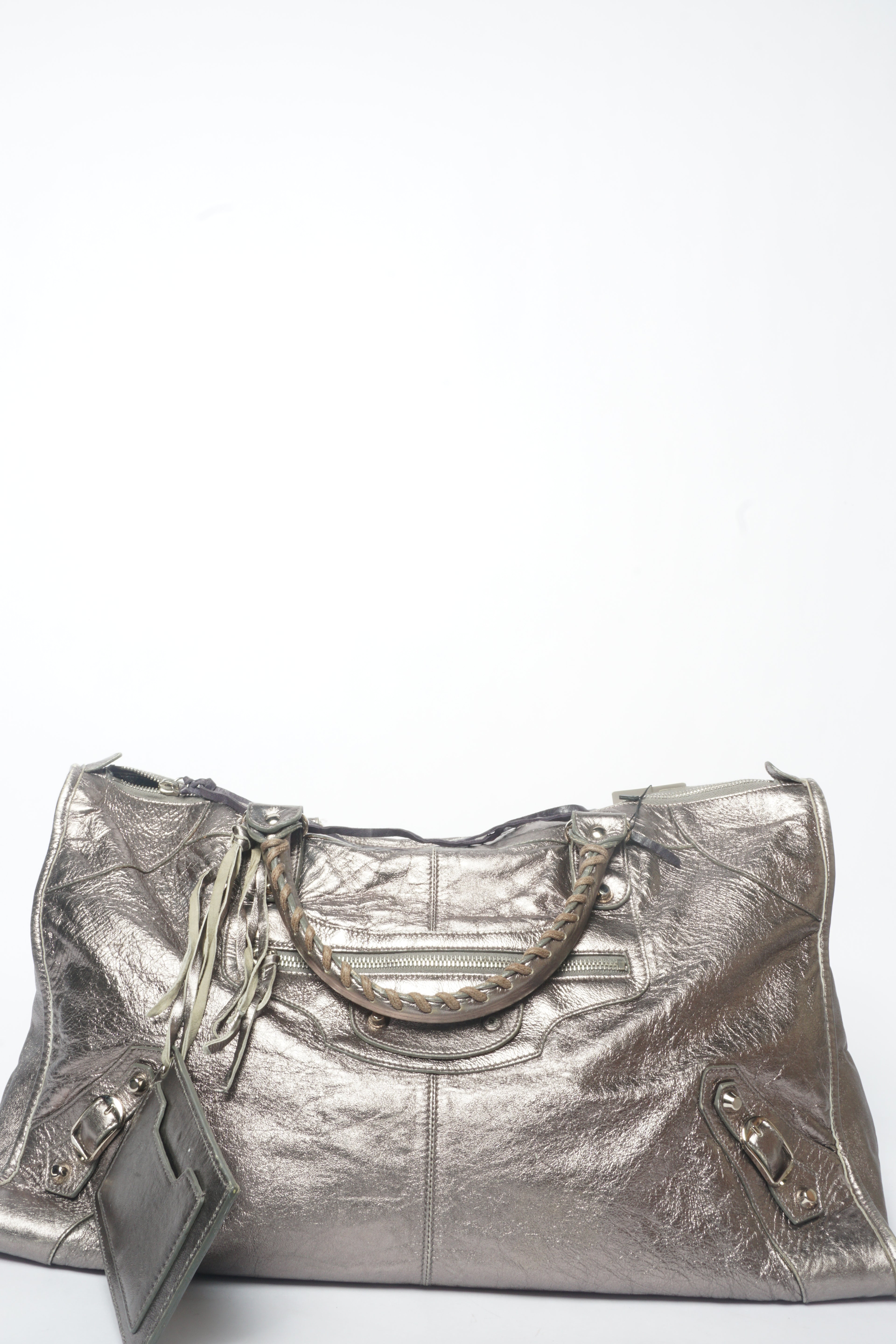 Balenciaga Metallic City Giant Weekender Bag