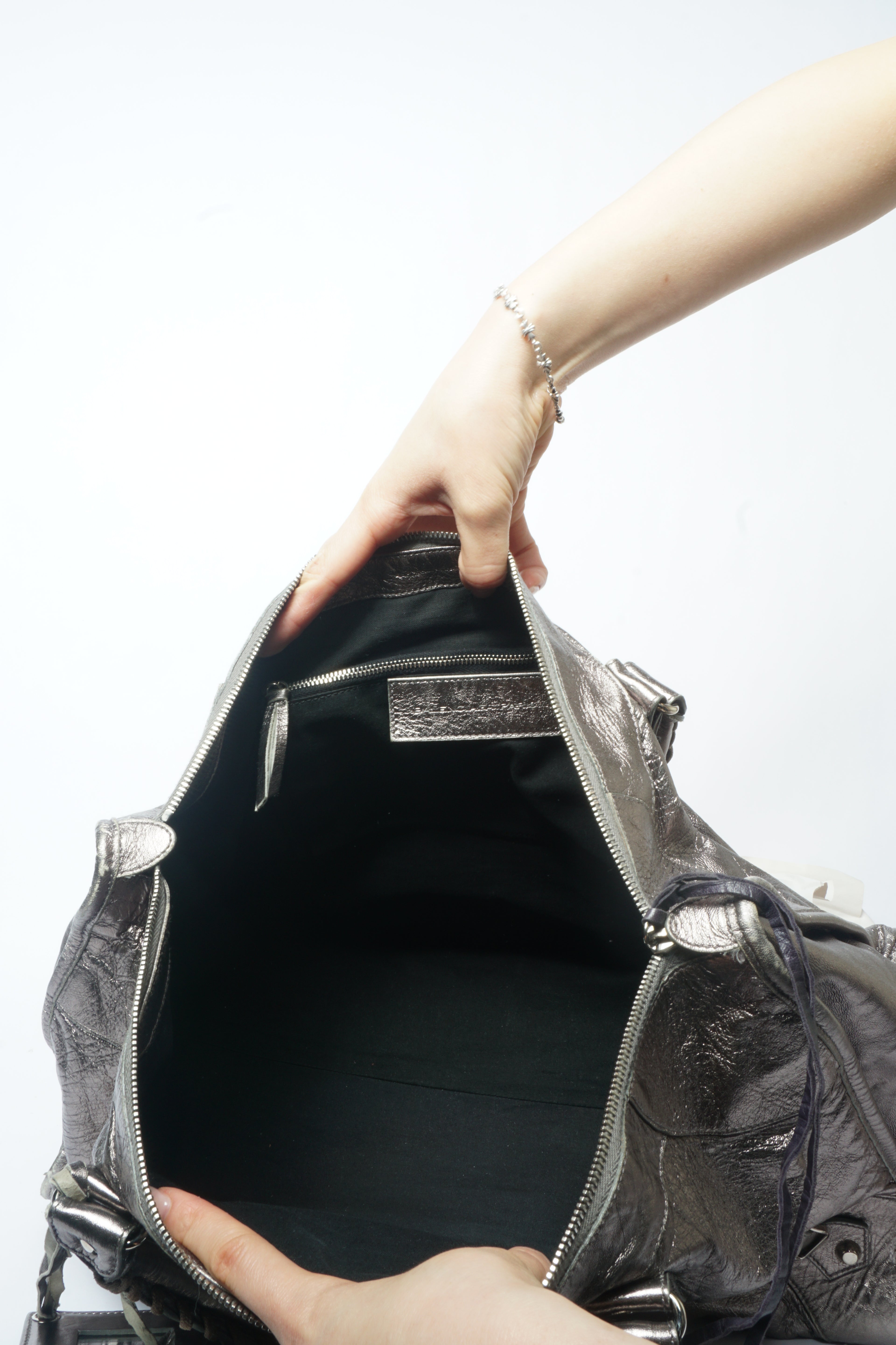 Balenciaga Metallic City Giant Weekender Bag