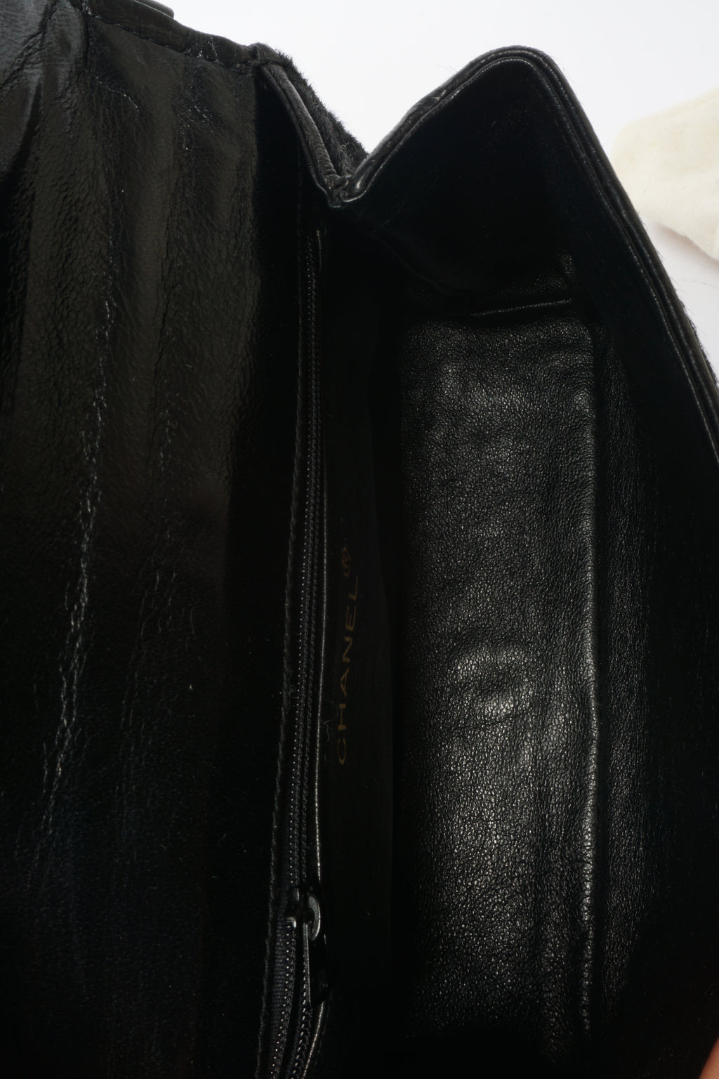 90's Chanel Black Ponyhair Multistrand CC Evening Bag