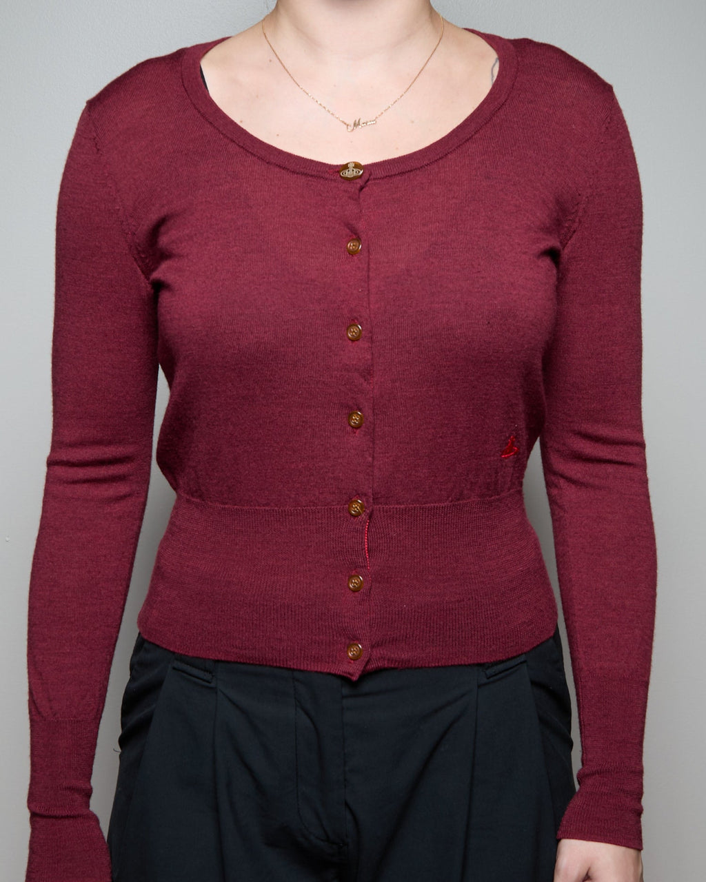 Vivienne Westwood Red Orb Cardigan