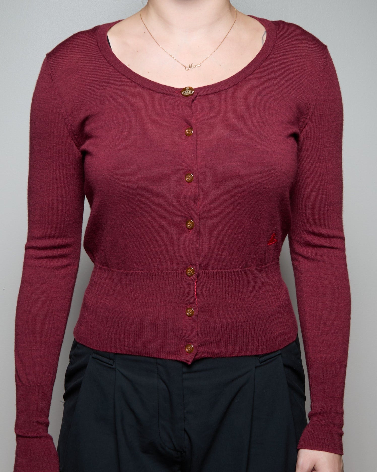 Vivienne Westwood Red Orb Cardigan