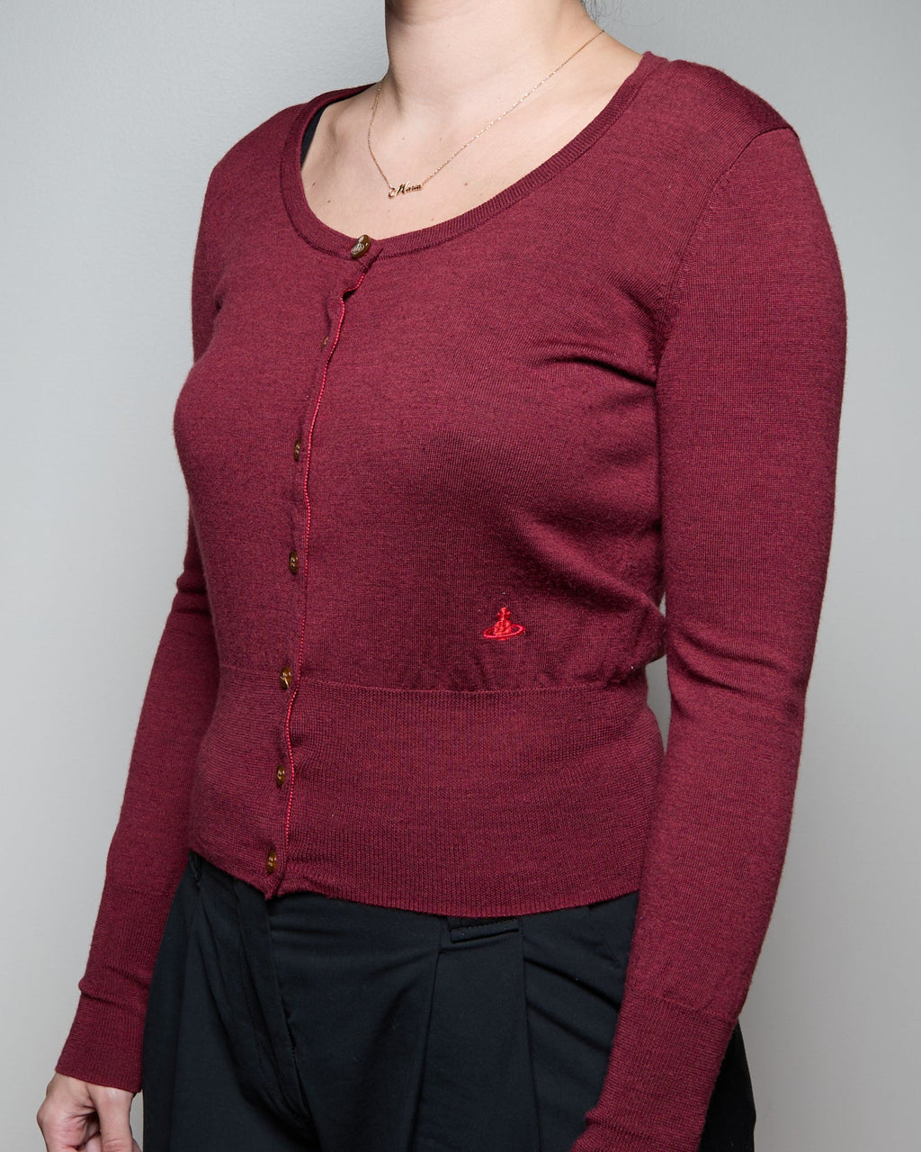 Vivienne Westwood Red Orb Cardigan