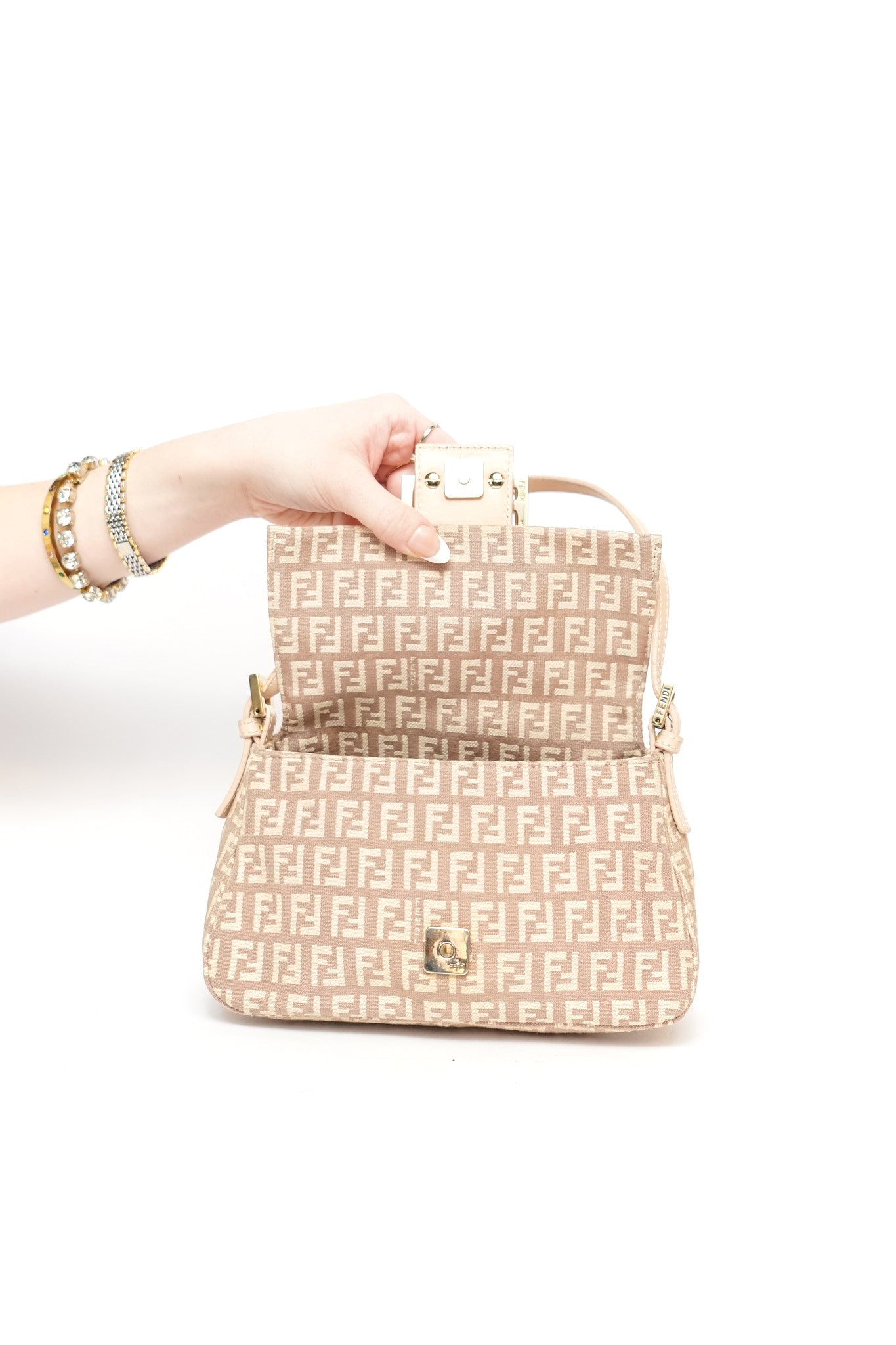 Fendi Light Pink Mini Baguette