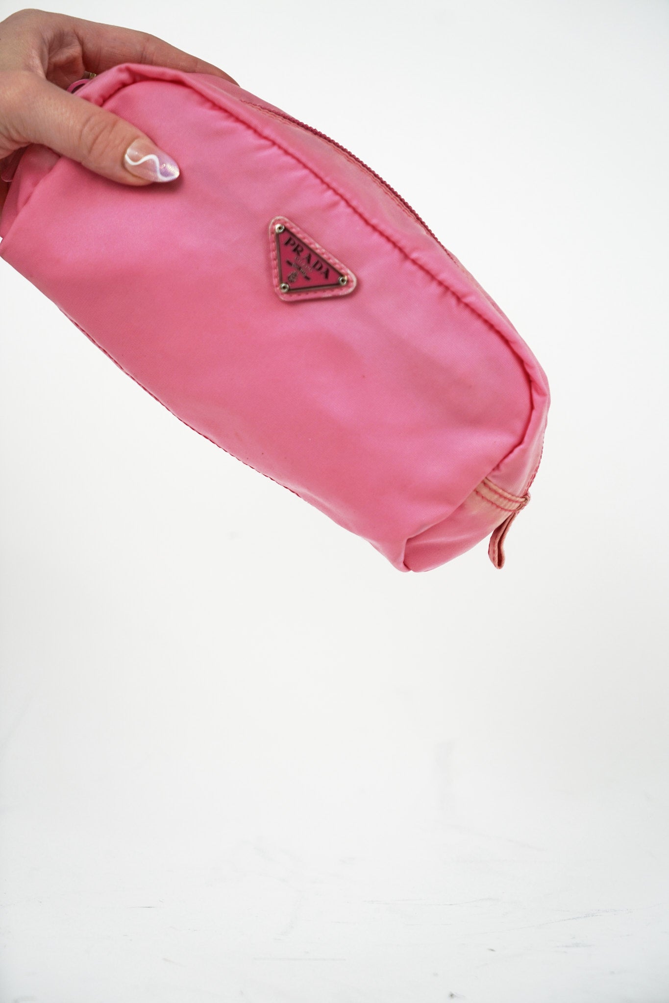 Prada Pink Nylon Pouch