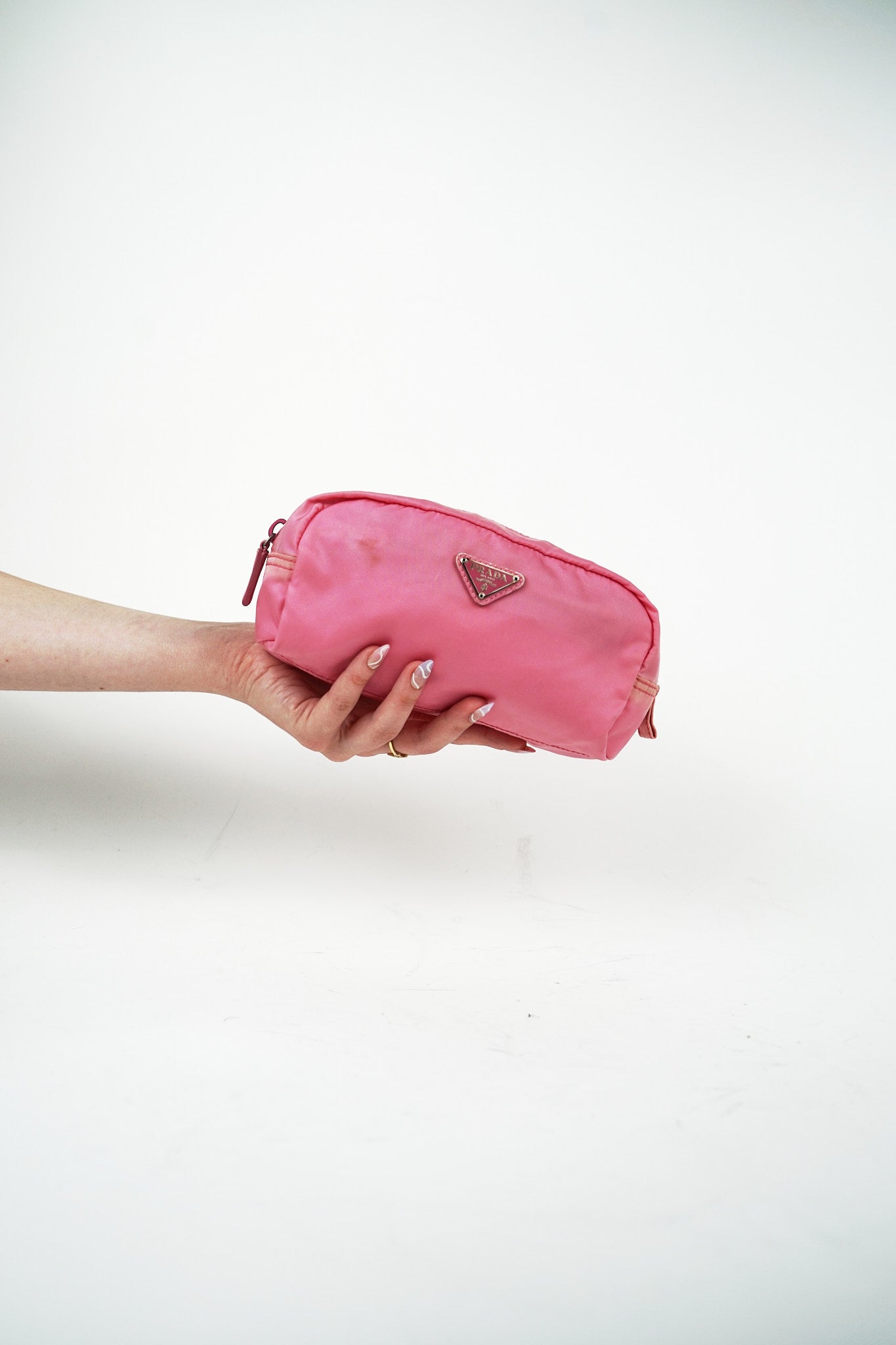 Prada Pink Nylon Pouch