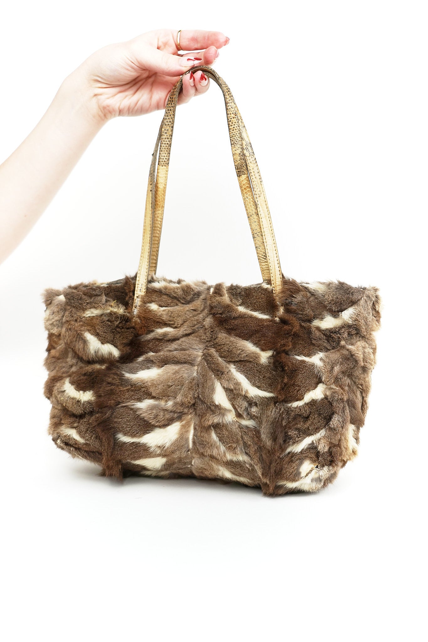 Fendi Rabbit Fur Mini Tote