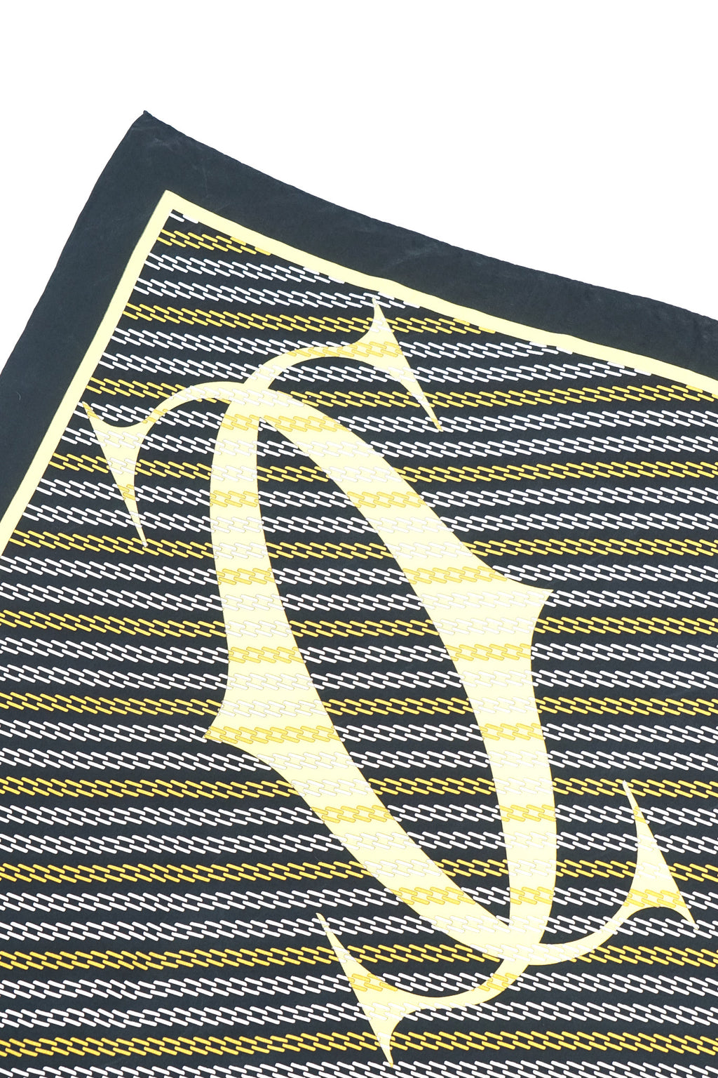 Cartier Black Printed Silk Scarf