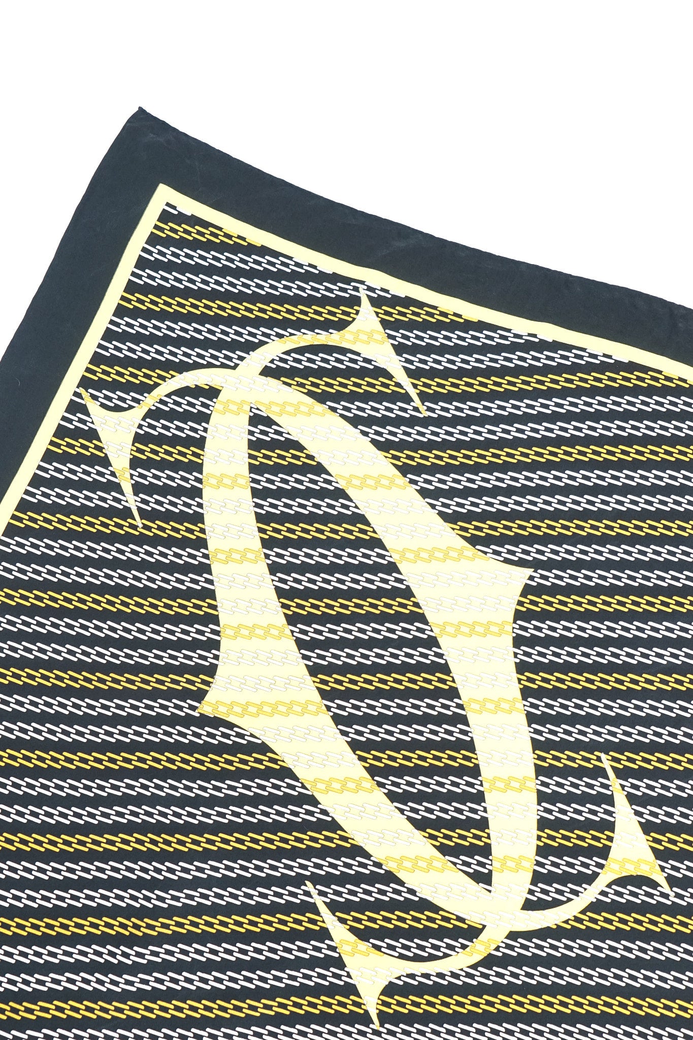 Cartier Black Printed Silk Scarf