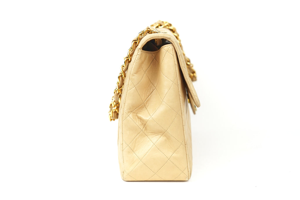 Vintage Chanel Jumbo CC Lambskin Shoulder Bag