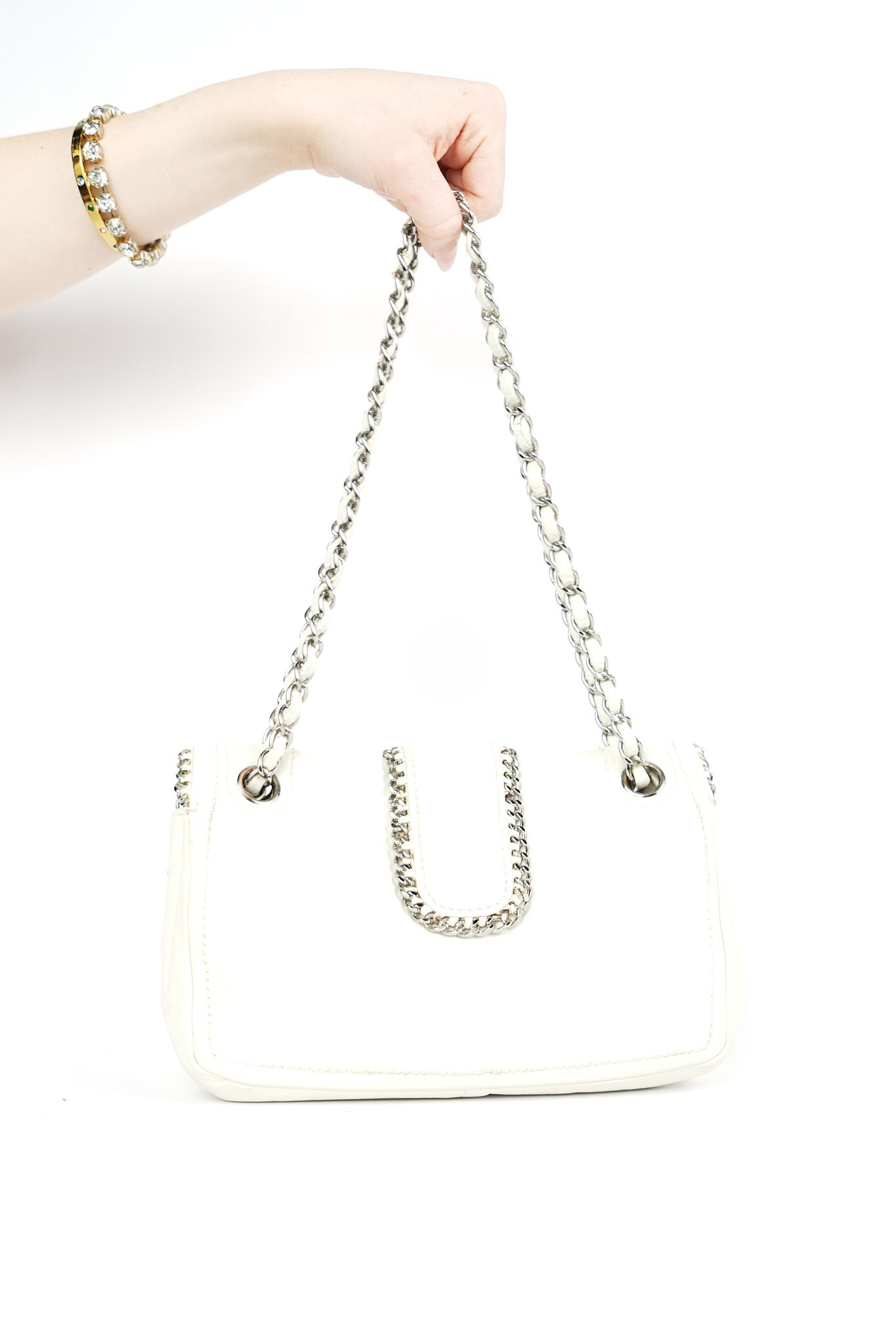 Chanel White Medium Madison Bag