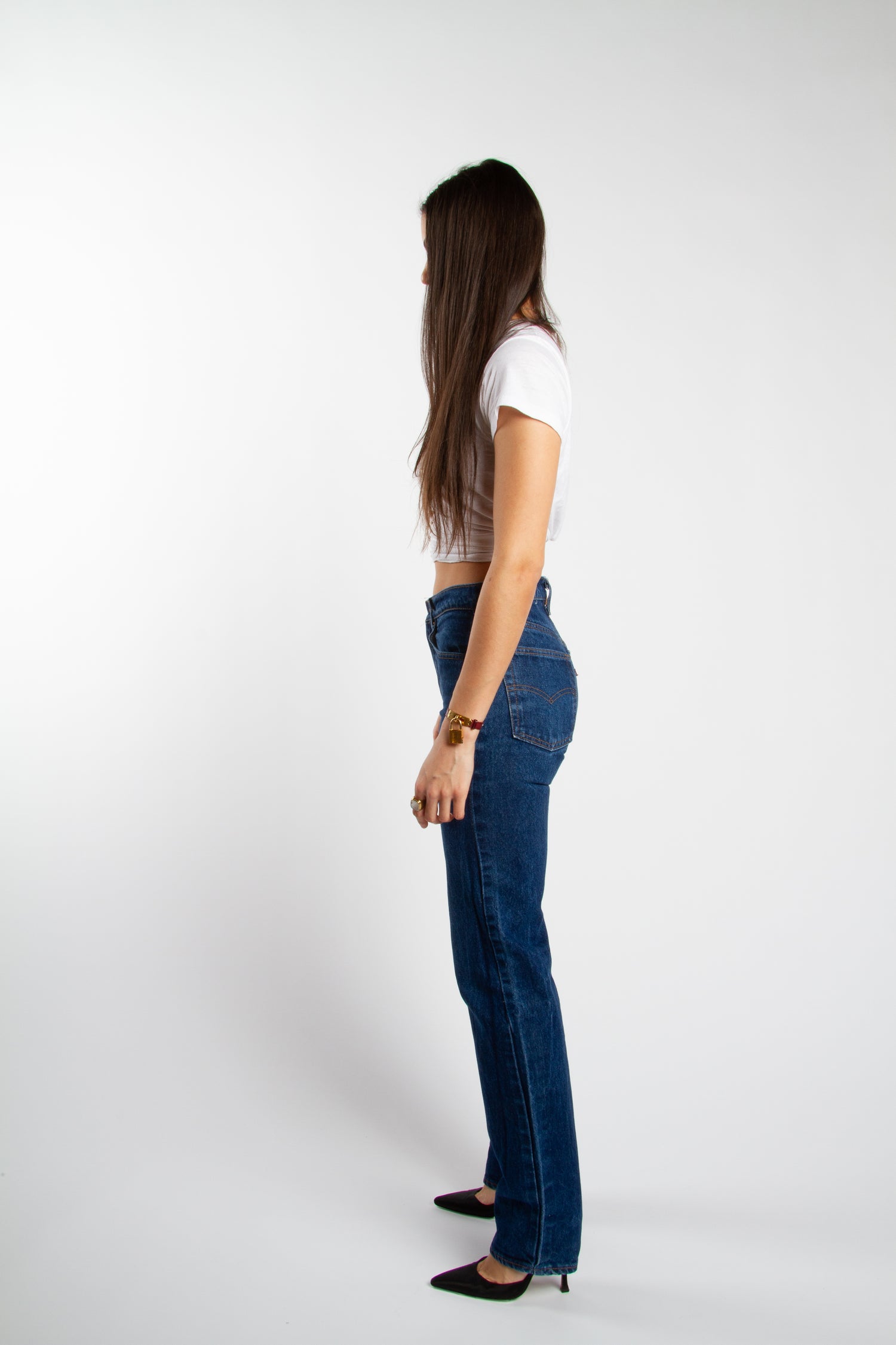 Vintage Levis 505 Size 28 | Mid Rise Straight Leg Fit Dark Wash 80s 90s USA Denim | 28" S 6