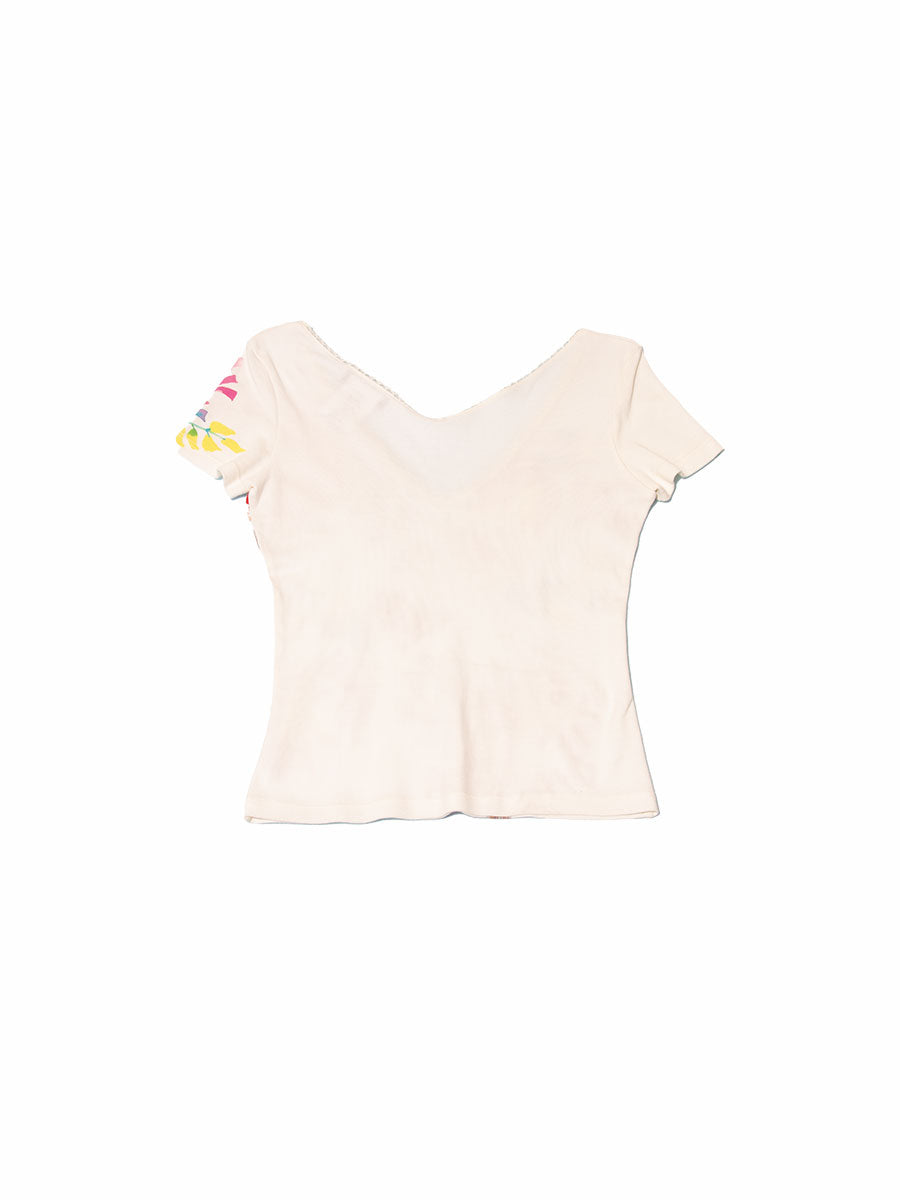 Christian Dior Flower Embroidery Tee