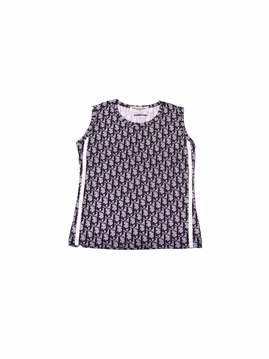 2000s Christian Dior Monogram Print Top