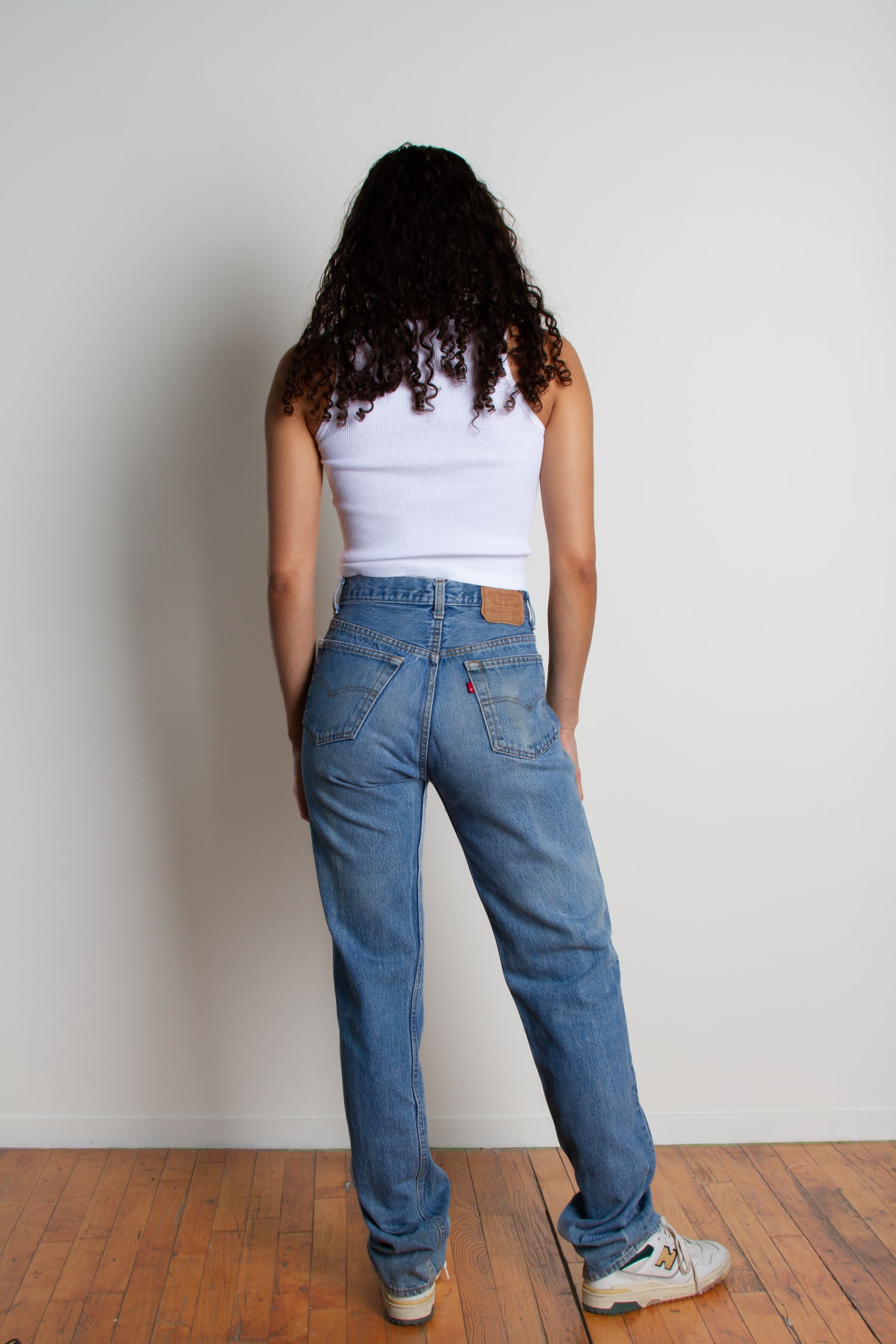 Vintage Levi's 501 Size 31 | Mid Rise Straight Leg Light Medium Wash Distressed Denim 80s 90s Jeans |