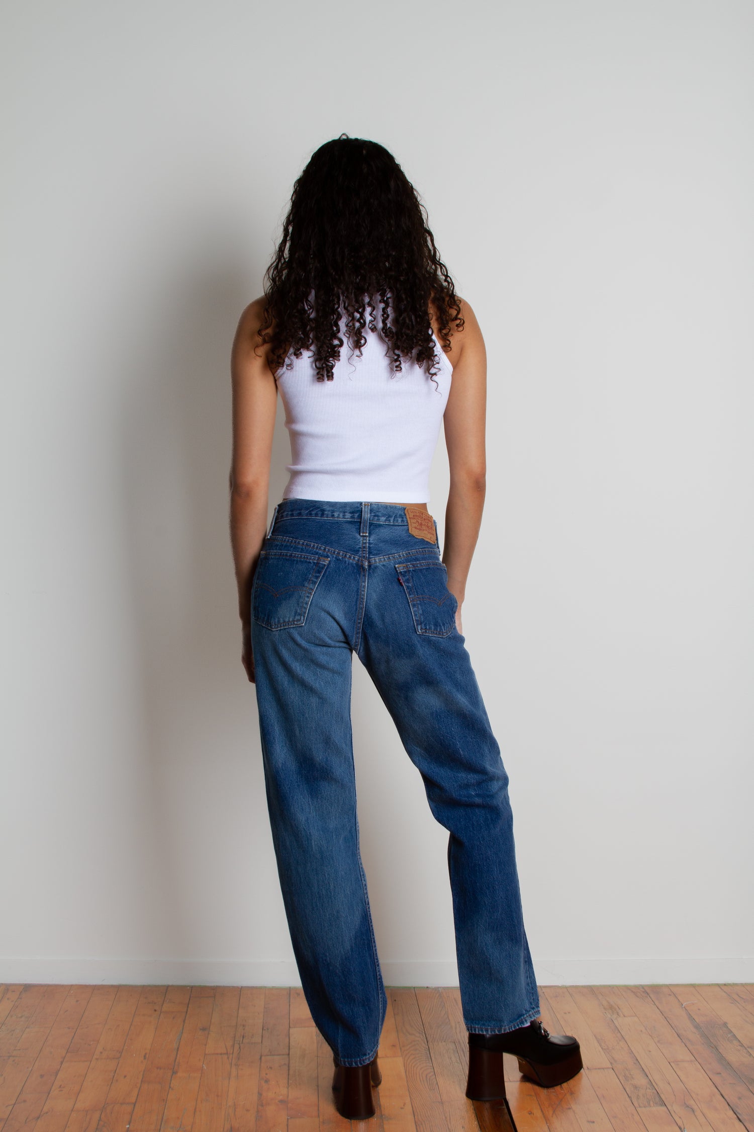 Vintage Levi's 501 Size 29 | Mid Rise Straight Leg Light Medium Wash Distressed Denim 80s 90s Jeans | 29" M 8