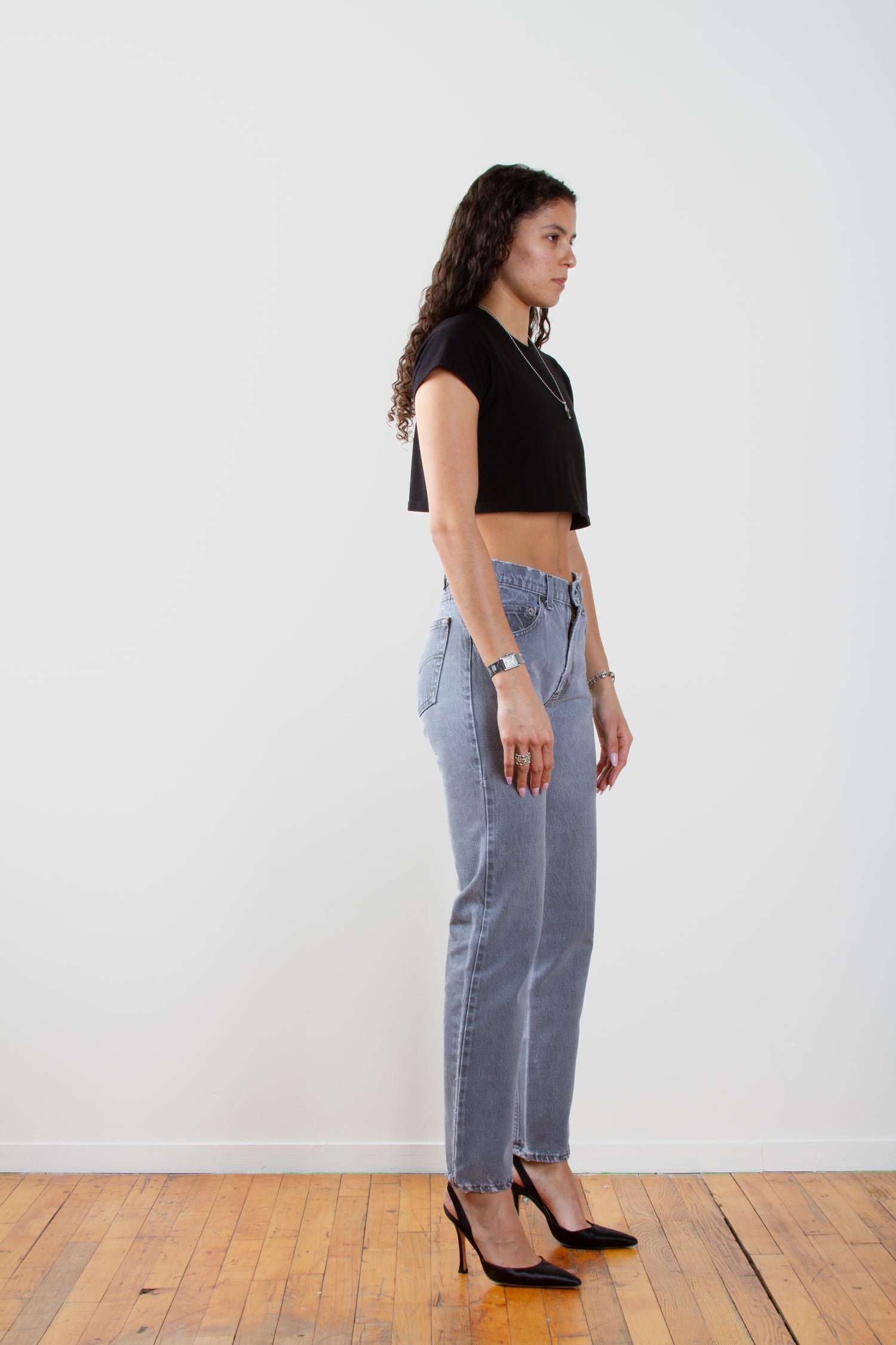 Vintage Levi's 505 Size 28 | Mid Rise Straight Leg Grey Medium Wash Distressed Denim 80s 90s Jeans | 28" S 6