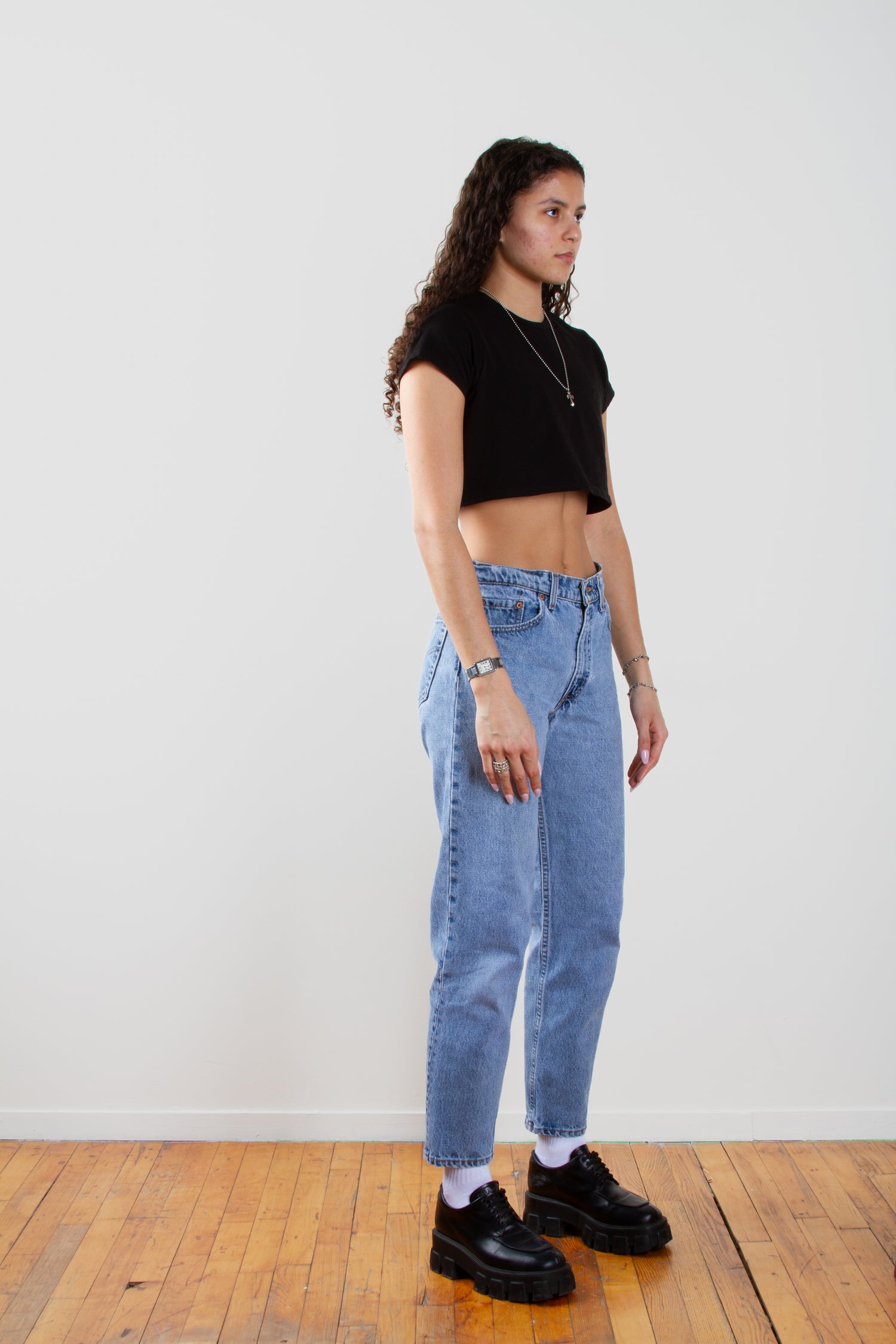 Vintage Levi's 550 Size 29 | Mid Rise Slim Leg Light Medium Wash Distressed Denim 80s 90s Jeans | 29" M 8