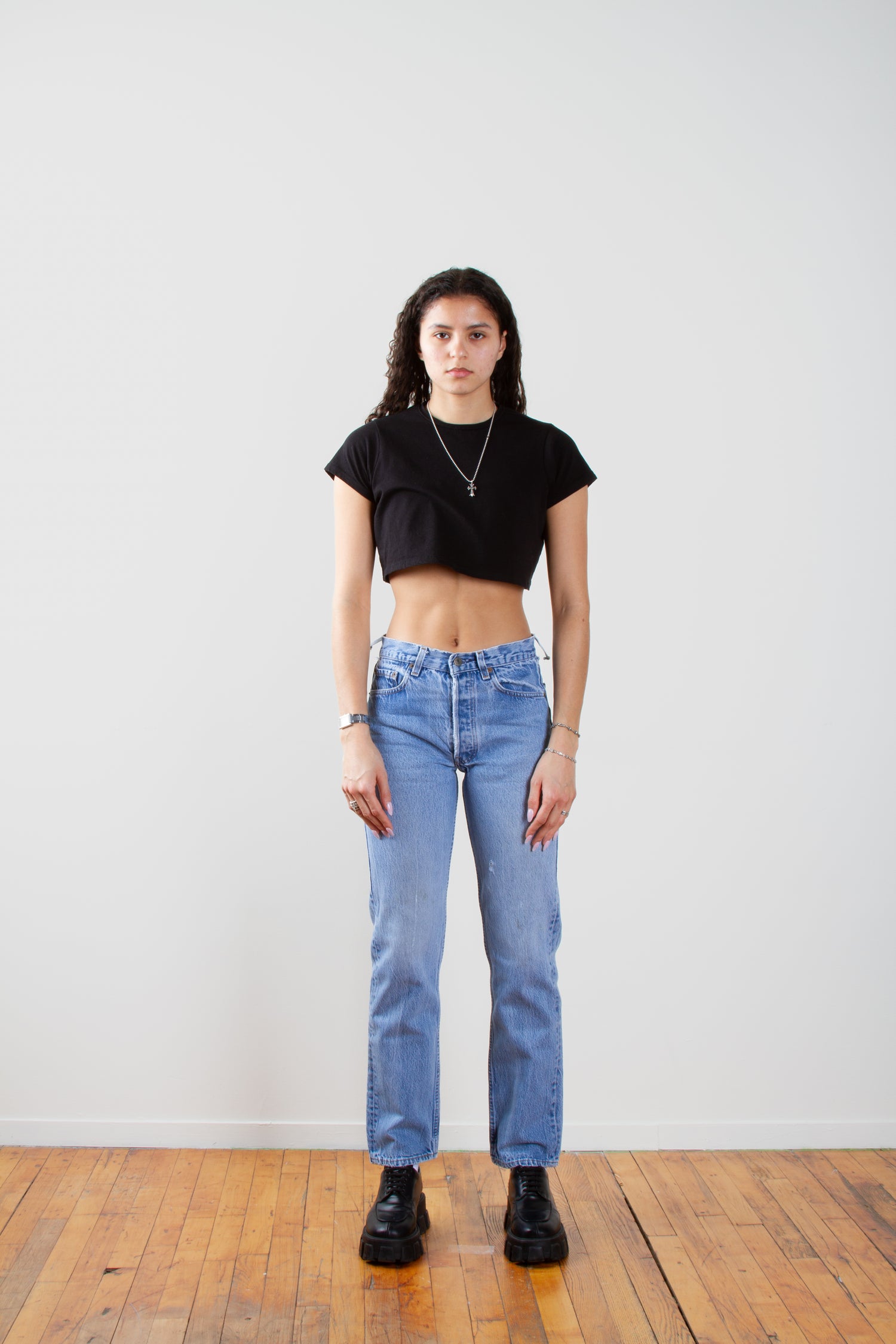 Vintage Levi's 501 Size 28 | Mid Rise Straight Leg Light Medium Wash Distressed Denim 80s 90s Jeans | 28" S 4